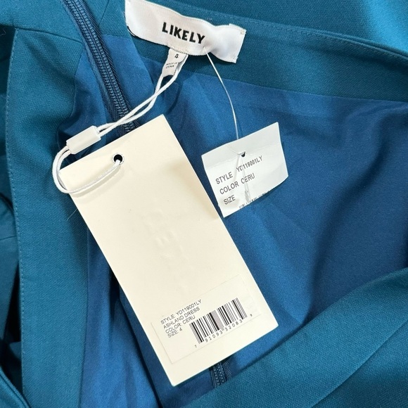 Likely Ashland Blue Halter Mini Dress Size 4 - Picture 10 of 11